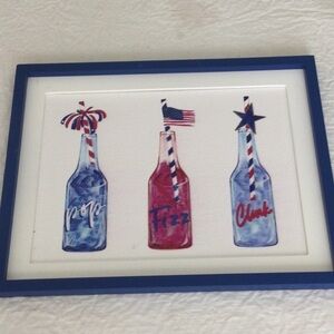 Patriotic Bottle Art Print